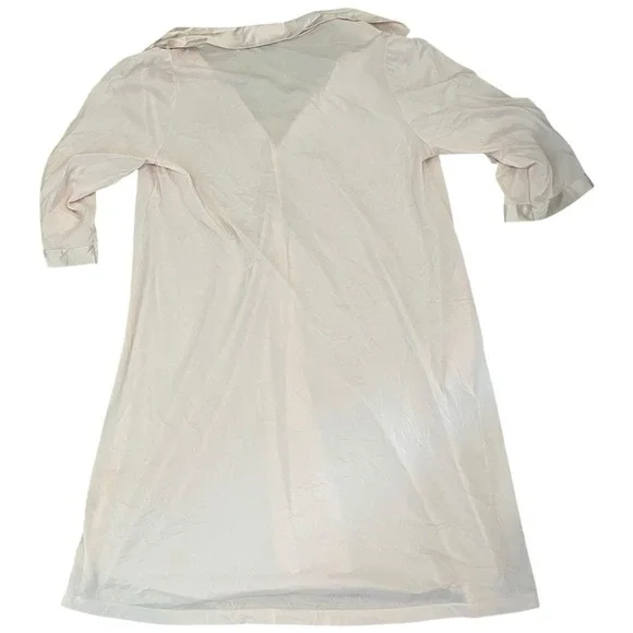 Vintage Vanity Fair Women's XL Silky Robe Light Pink Button Sleepwear Floral - Picture 6 of 6